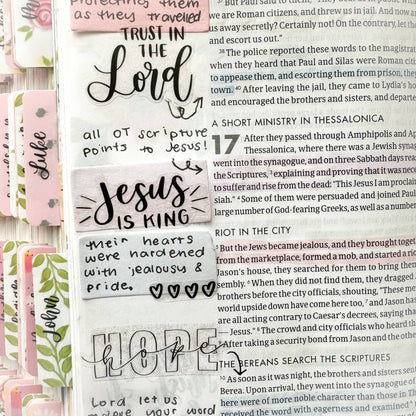 ✝️Bible and Planner Clear Stickers🌻