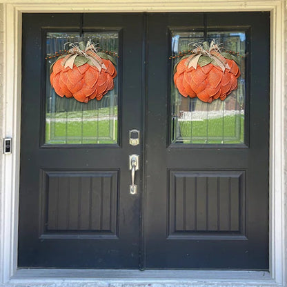 🔥Fall Hot Sale 49%OFF🎃Handmade Halloween Pumpkin Wreath For Front Door