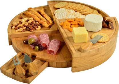 🧀LAST DAY 70% OFF - Bamboo Swivel Charcuterie Board🔥
