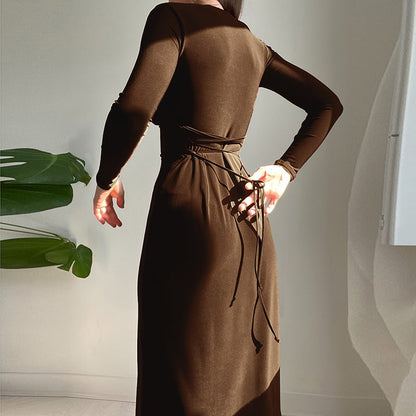 ❤️Drawstring Waist Taylor Bodycon Dress