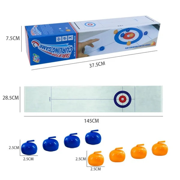 🥌Family Leisure Game Tabletop Curling Ball