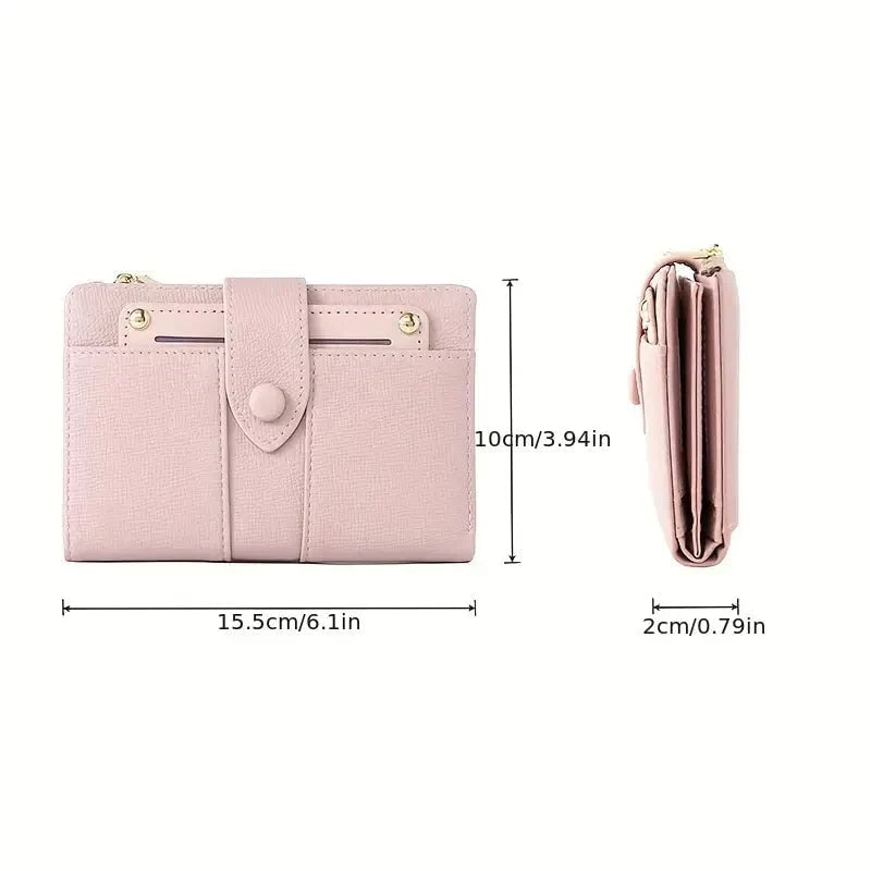 ✨ Women's leather wallet with multiple compartments and card holder (buy 1, get 1 free)