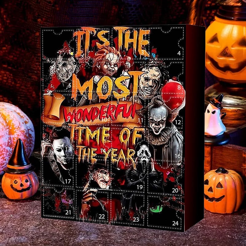 🔥Halloween Sale 57% Off - 🎃Halloween Horror Movie Characters Advent Calendar