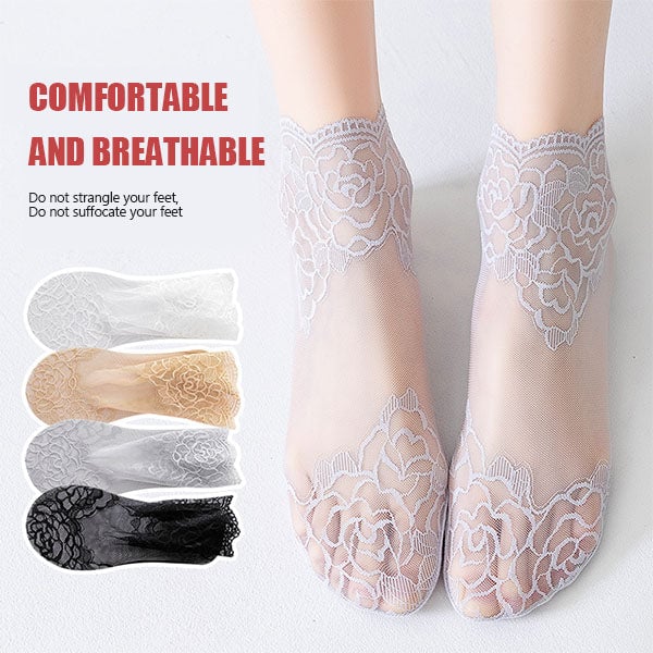 💋 Ladies Fashion Lace Socks