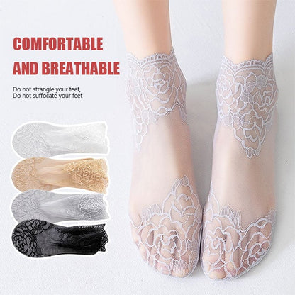 💋 Ladies Fashion Lace Socks