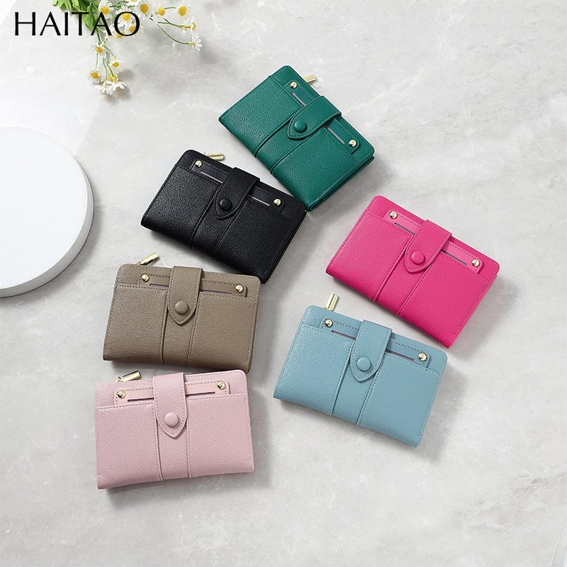 ✨ Women's leather wallet with multiple compartments and card holder (buy 1, get 1 free)