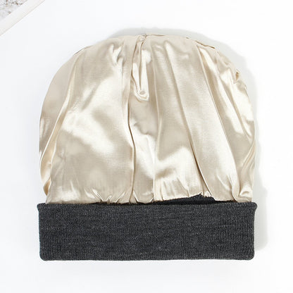 🎊Cyber Monday Deal!🎉Satin Lined Knit Beanie Hat
