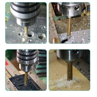 Step drill groove saw drill set (6 pieces)