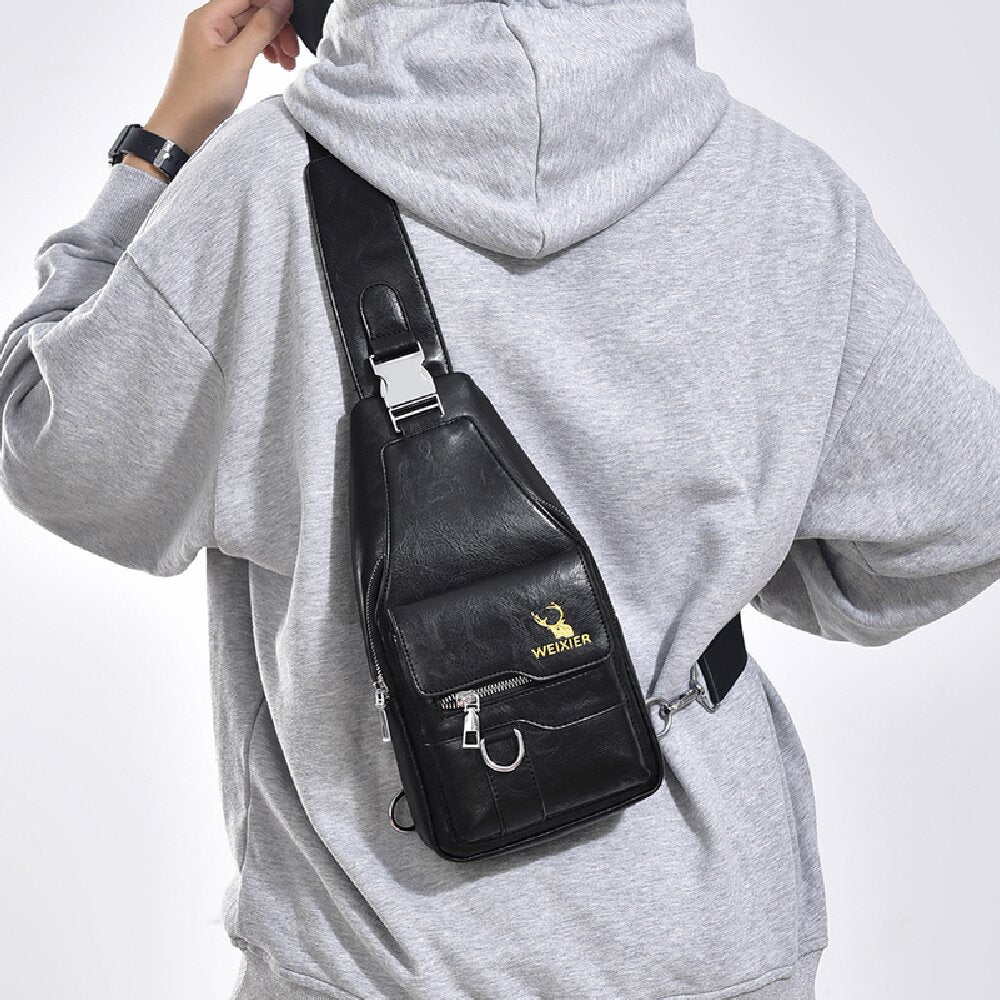 🔥Summer Hot Sale UP to 50% OFF 🎁-Travel Male Side Messenger Shoulder Chest Bag