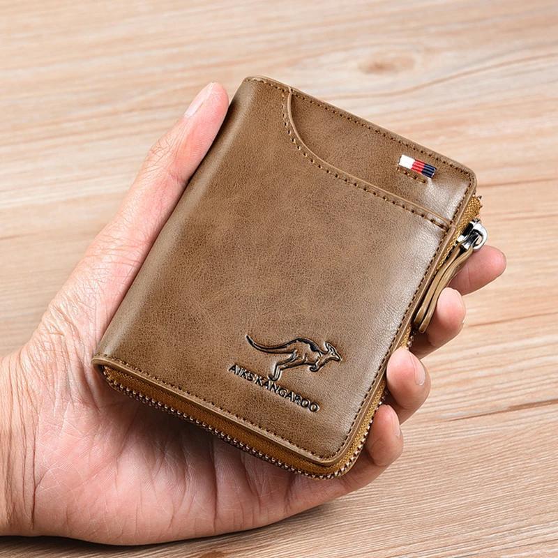Men Wallet Zipper Purse ( RFID PROTECTED )