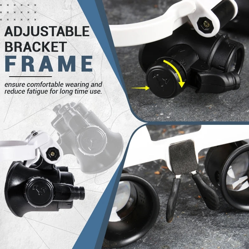 ⚡️Last day - 49% OFF⚡️Eptchn LED Glasses Magnifier 8x 15x 23x