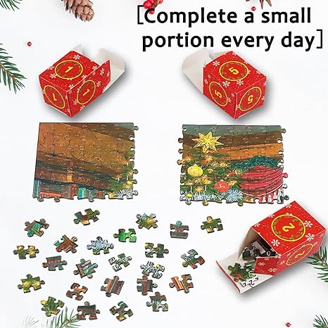 🎄Christmas Advent Calendar Jigsaw Puzzle 1000pcs🧩
