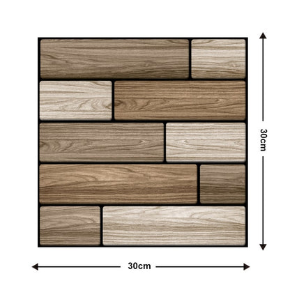 10Pcs 3D Peel and Stick Wall Tiles(12x12 inches)