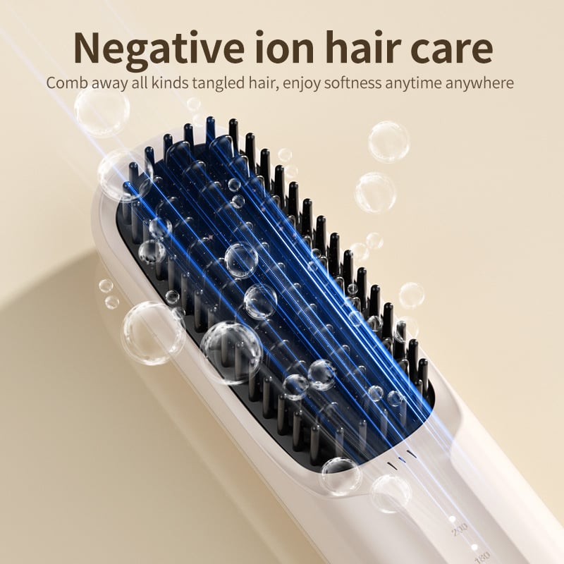🔥Christmas Sale 49% OFF🎄USB Cordless Negative Ion Hair Straightening Comb