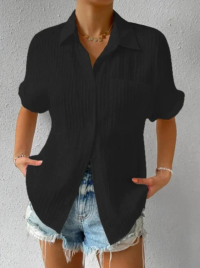 2025 Women's Button Down Casual Cotton Shirt