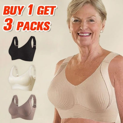 🔥Spring Hot Sale 49% OFF- Women's Ribbed Push Up Adjustable Wireless Bra
