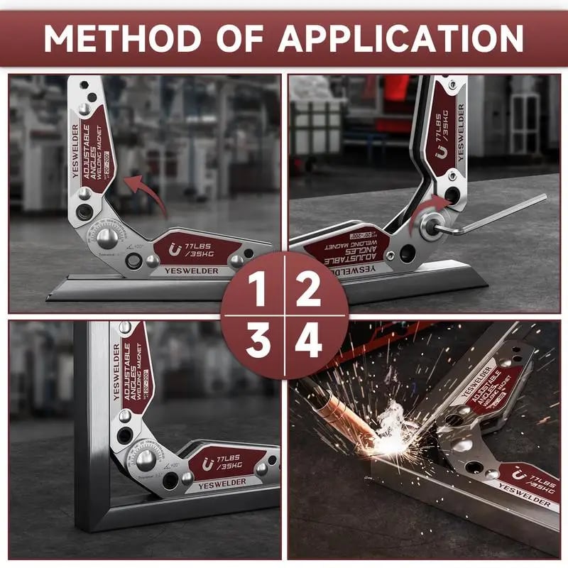 YESWELDER Adjustable Angle Welding Magnet