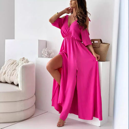 Maxi High Waist Maxi Dress