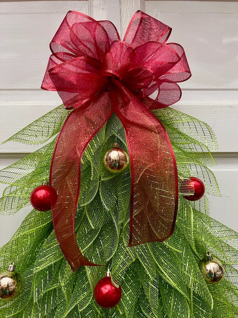 🎄Handmade Christmas Tree Wreath for Front Door🎅