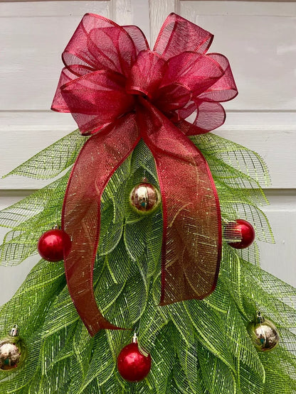 🎄Handmade Christmas Tree Wreath for Front Door🎅