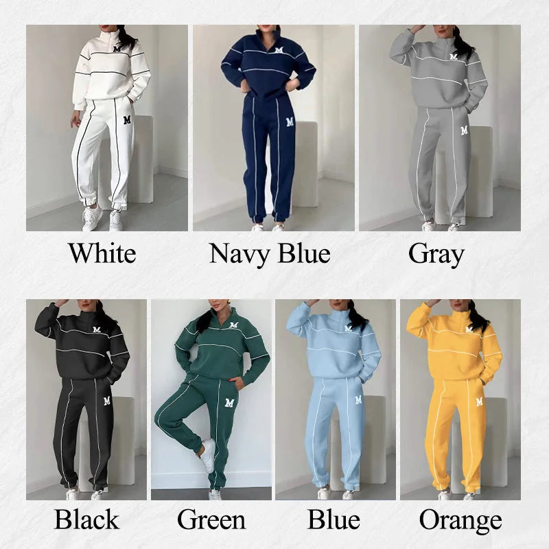 🔥Casual Line Sweatshirt 2-Piece Set