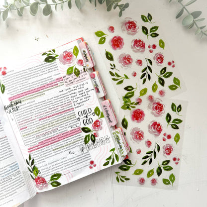 ✝️Bible and Planner Clear Stickers🌻