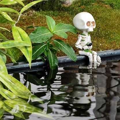 👻Handmade Fishing Skeleton Halloween Decor