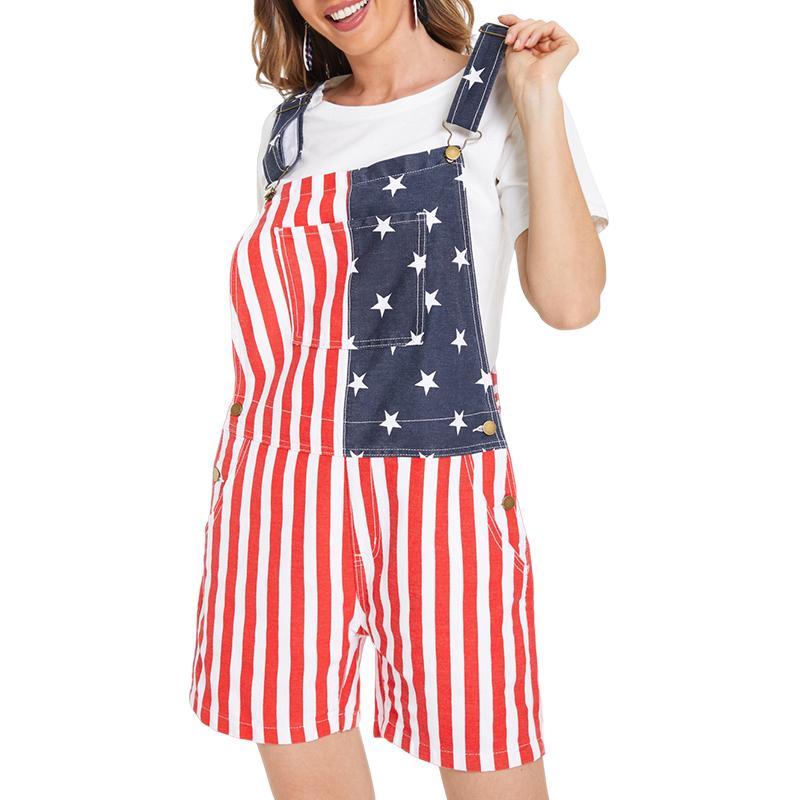 💖American Flag Overalls