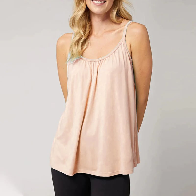 Loose-fitting Tank Top With Built-in Bra