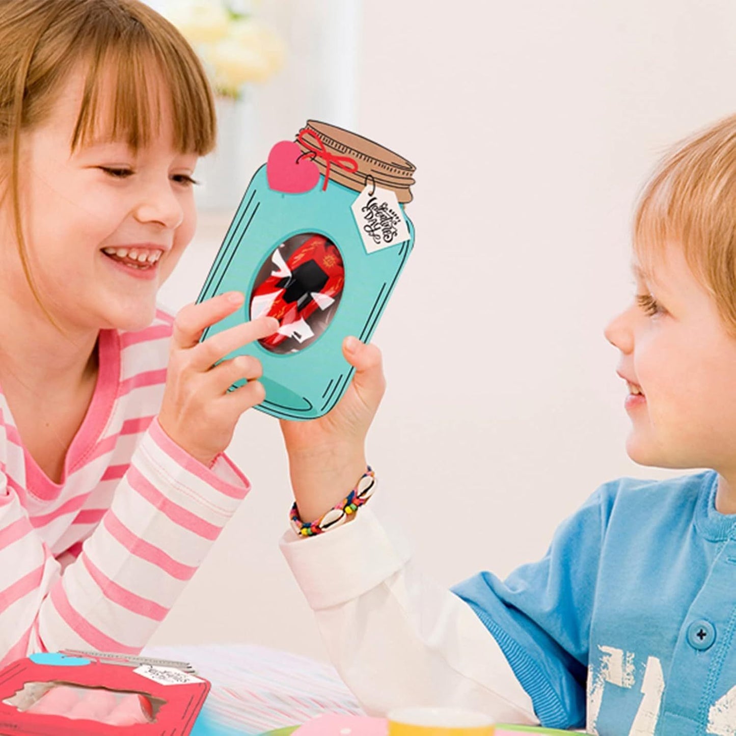 🔥LAST DAY 50% OFF - 💖Mason Jar Happy Valentines Day Cards🍬