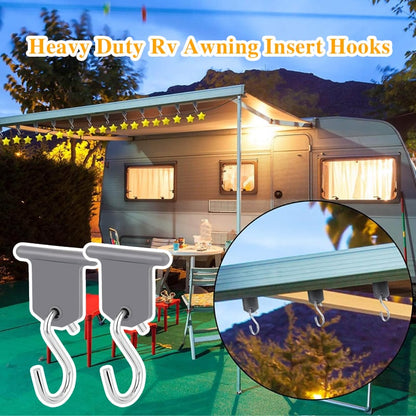 🔥Heavy Duty Rv Awning Insert Hooks