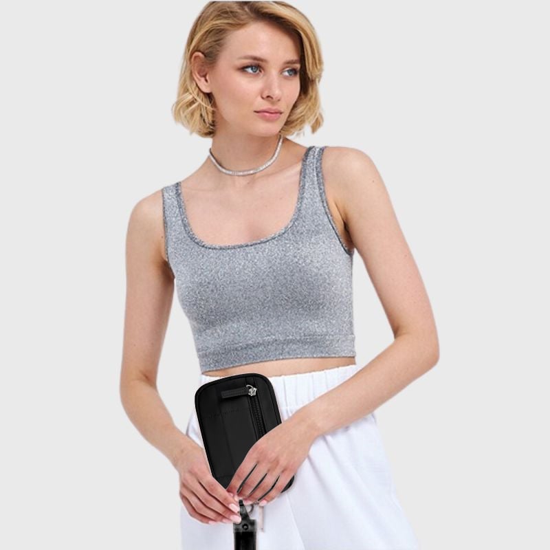 Puffer Wristlet Wallet Fits Phone💜