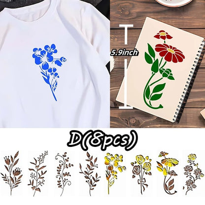 Sunflower🔥 Garden Fence Large Flower Stencils🌻DIY Decoration