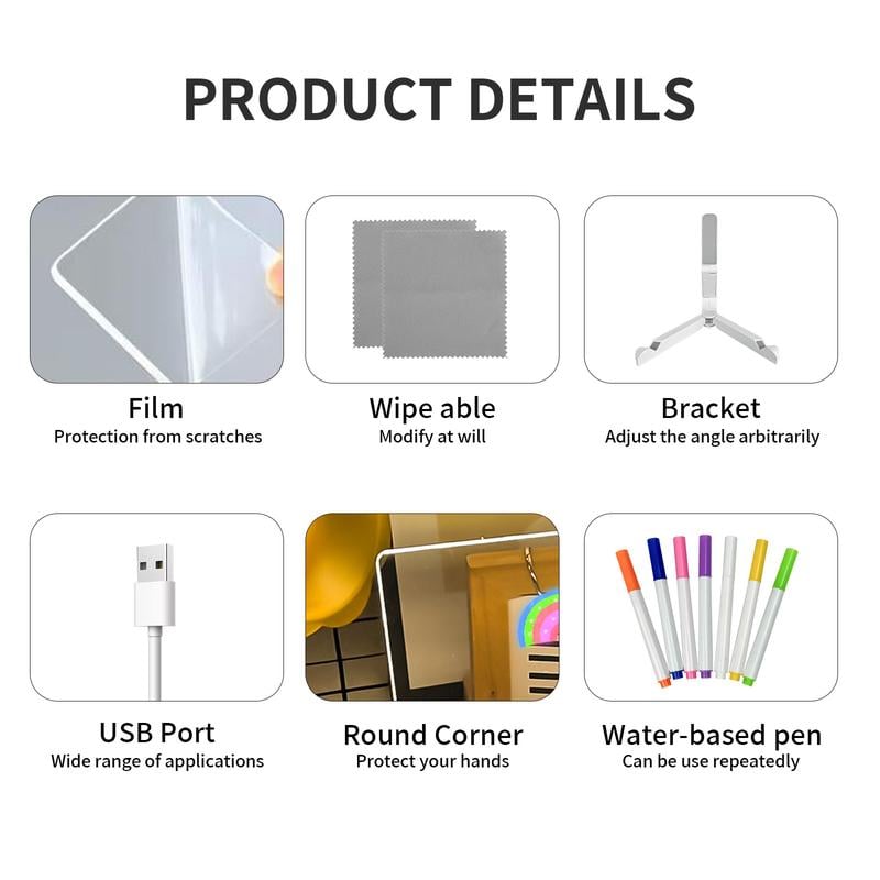 🔥HOT SALE 49%OFF-Creative Rewritable Acrylic LED Message Board