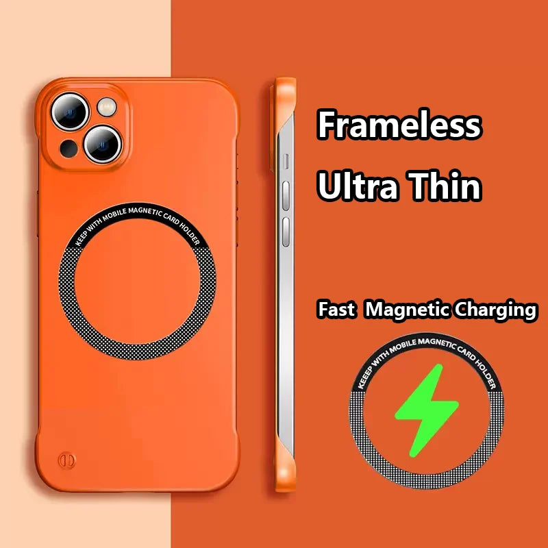 📱✨Frameless Matte Ultra Thin Magnetic Case for iPhone