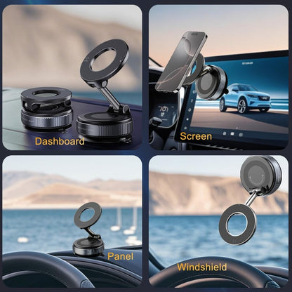 2025 Newest 360° Adjustable Vacuum Magnetic Suction Cup Phone Holder Mount