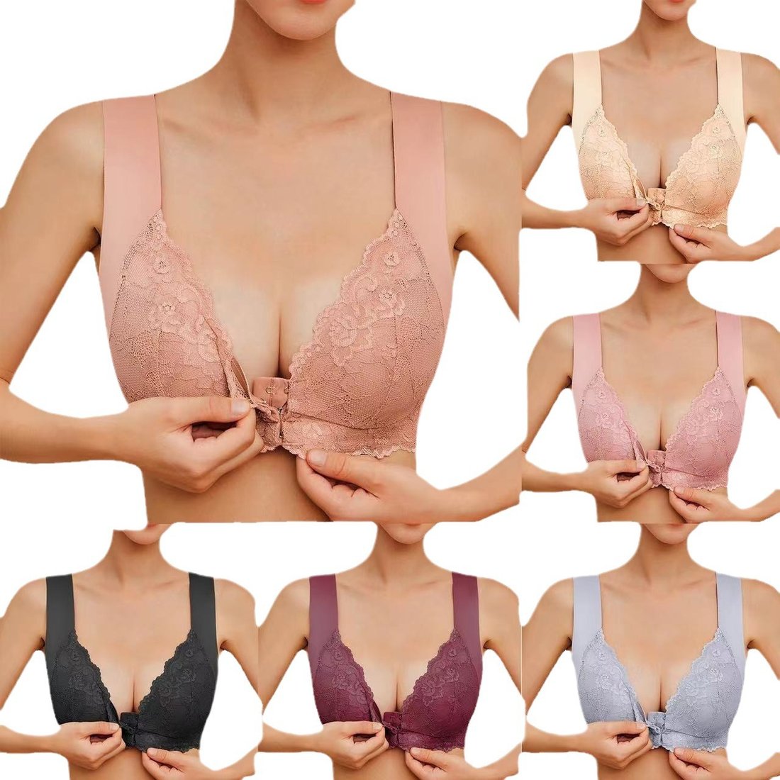 🎄2025 Full Coverage Front-Closure Support Bra Comfort & Sleep Bra✨