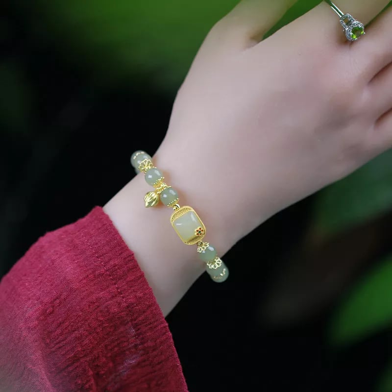 ⚡Last Day Promotion 49% OFF 💞--HETIAN JADE LUCKY BRACELET