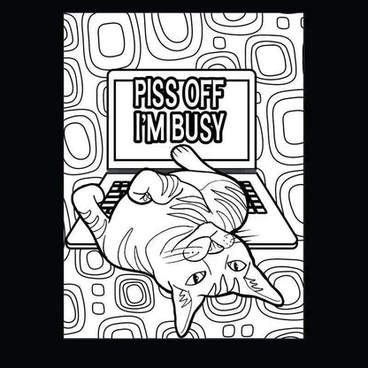🐱Funny Kitty Memes Coloring Book For Adult Relaxation