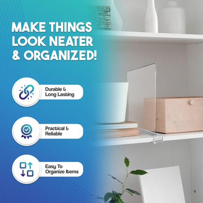 Acrylic Shelf Dividers for Closet Organization