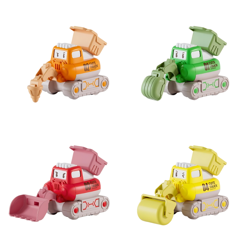 TinyTrucks Cute Construction Toy Cars for Toddlers