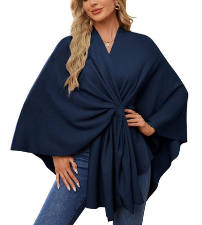 💥Last Day Promotion 49% OFF💥💕Elegant Shawl Wraps Soft Open Front Poncho Sweater💃💃