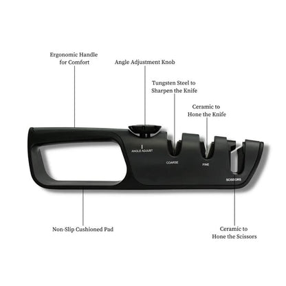 🎁Angle-Adjustable Knife Sharpener