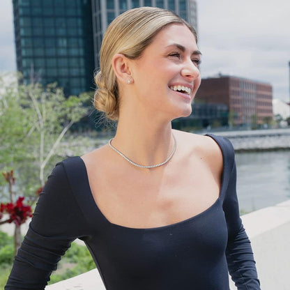 🔥Clear Stock Last Day 48% OFF 💥"Crystal' Tennis Necklace + Free Bracelet