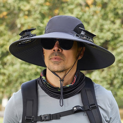2025 New Solar Fan Outdoor Fishing Hat