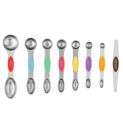 💖Welcome Fall With 49%OFF-Stainless Steel Magnetic Measuring Spoons Set