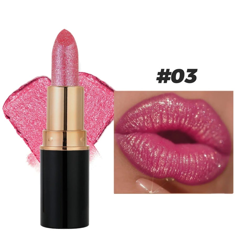 48% OFF Diamond Lip Gloss Glitter Lipstick Waterproof