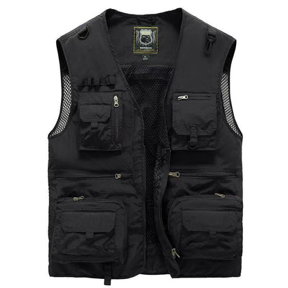 🔥Last day 48% OFF - 😍Breathable Mesh Zip Cargo Vest