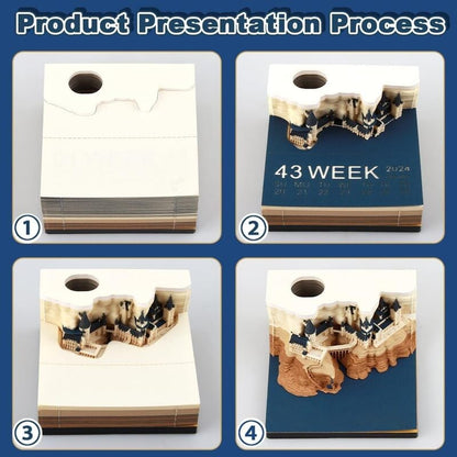 🎉Last Day Promotion 49% OFF🎄 3D Memo Note Calendar with Upgraded Packing