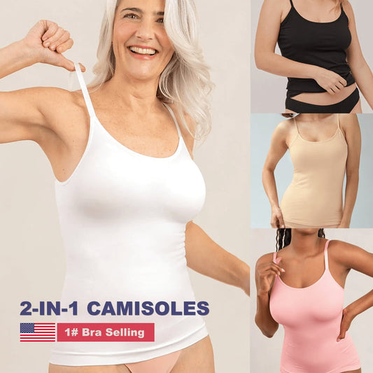 Women's Camisole With Built In Padded Bra Vest